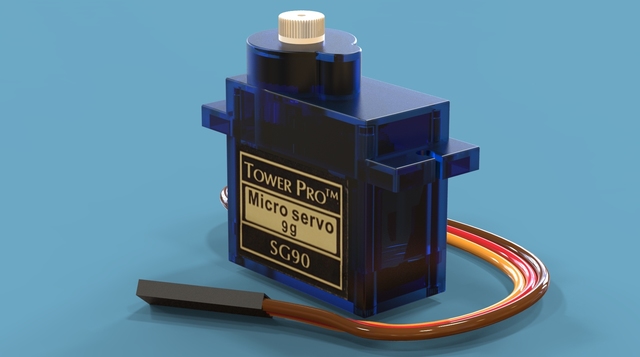 Micro servo 9g download free 3D model by NDesign Cad