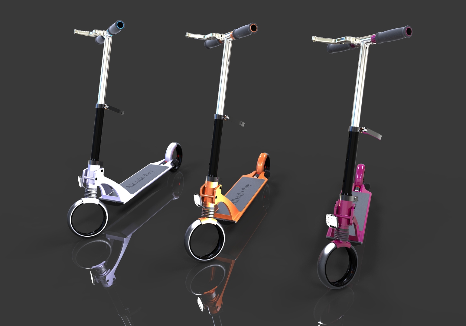 Kick scooter different colors