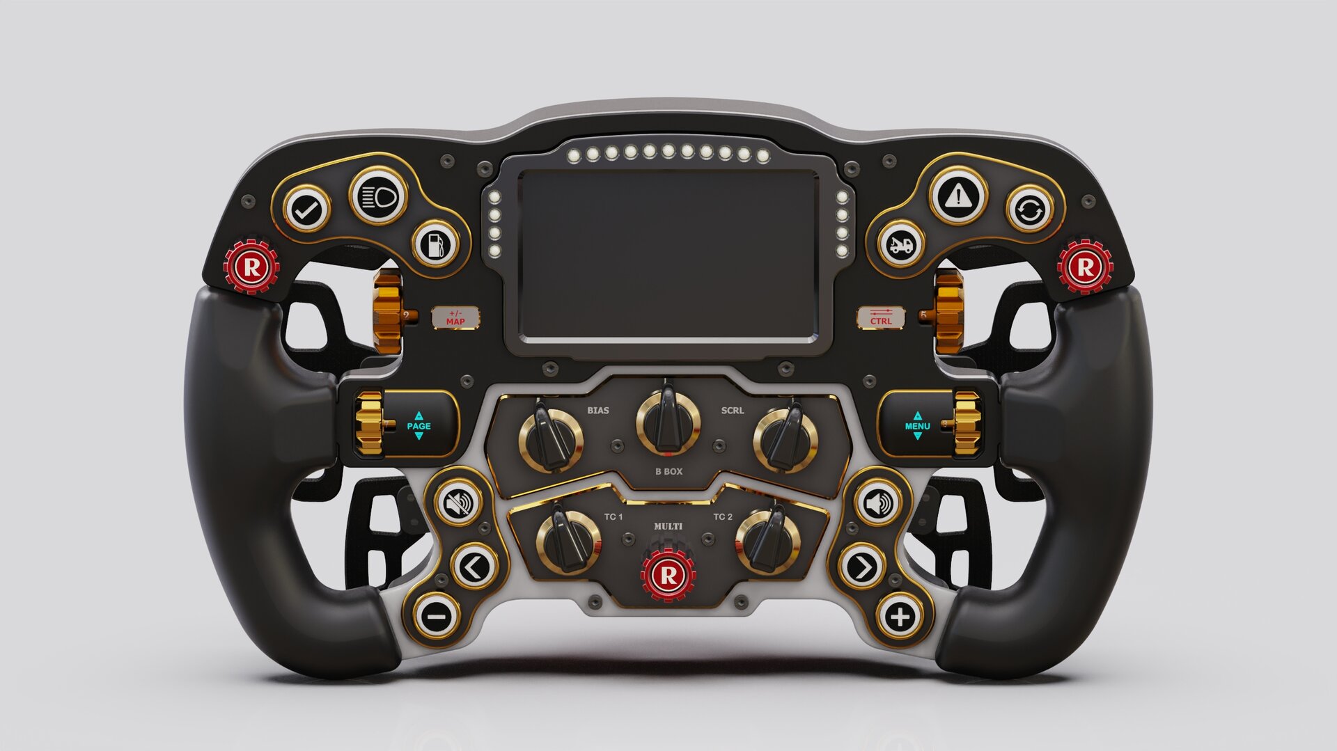 F1 Steering Wheel - Designed for Injection Molding