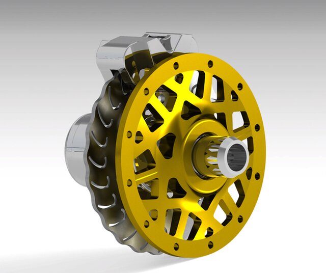 Wheel Center and Hub design for FSAE Car download free 3D model by