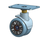 Non-Plastic Ultra-Durable Suspension Caster for Luggage