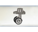Dual Wheel Caster Wheel with Suspension - Design 3