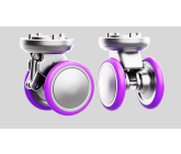 Non-Plastic Ultra-Durable Suspension Caster for Luggage