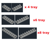 Modular Tray, 4-8 or more trays