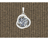 Modern Infinity Diamond Pendant