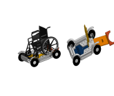 Chassis design for compact electric wheelchair platform vehicle