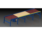 Roller & Chain conveyer Assembly 3D CAD