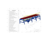 BOM of Roller Conveyor Assembly with 2D construction Drawings