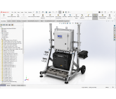 Modular Portable Field Equipment Stand – Foldable One-Person Deployment Concept