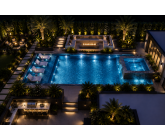 render with modern Back front and back yard Concept Design