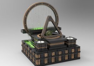 Water Fountain Indoor - 3D Model Design