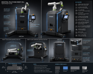 Exterior Redesign of an Industrial Palletizing Robot Cell