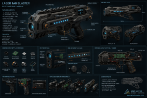 Laser Tag Sci-Fi Blaster Design